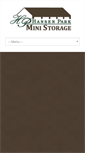 Mobile Screenshot of hansenparkministorage.com