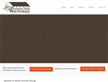 Tablet Screenshot of hansenparkministorage.com